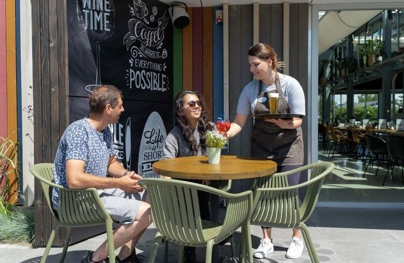 Koningshof camping rijnsburg terrasse